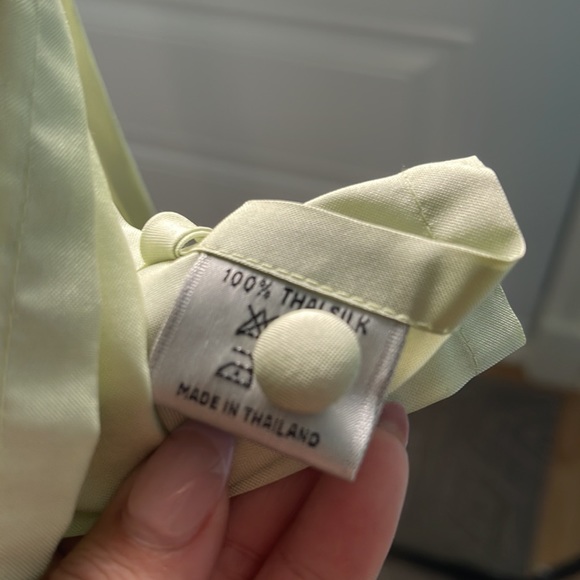 Thai Silk Green Wrap Top, Size S, very good condition - Picture 8 of 9